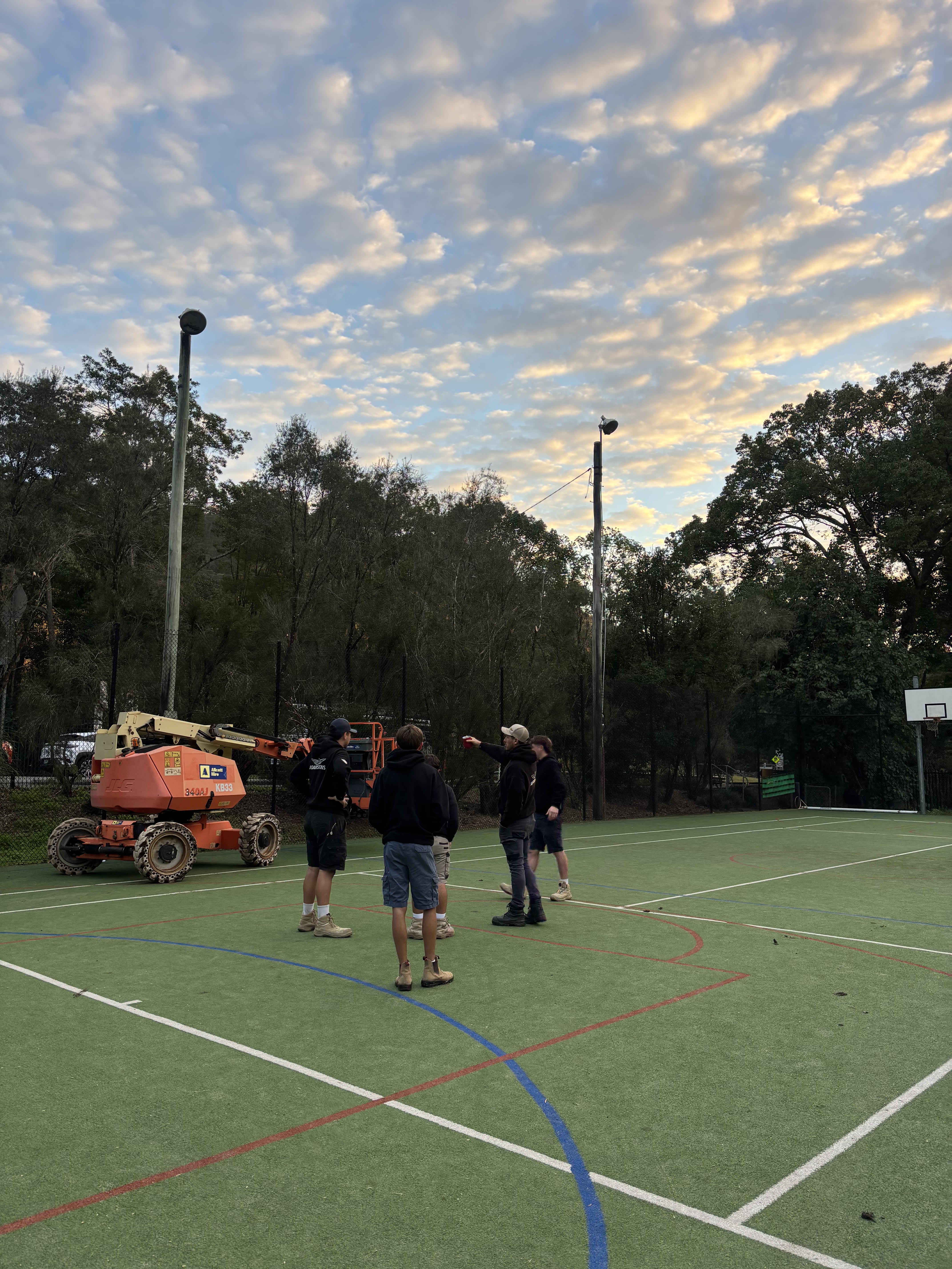 New Lights, More Game Time: Adamson Electrical Upgrades Currumbin Valley State School Tennis Courts