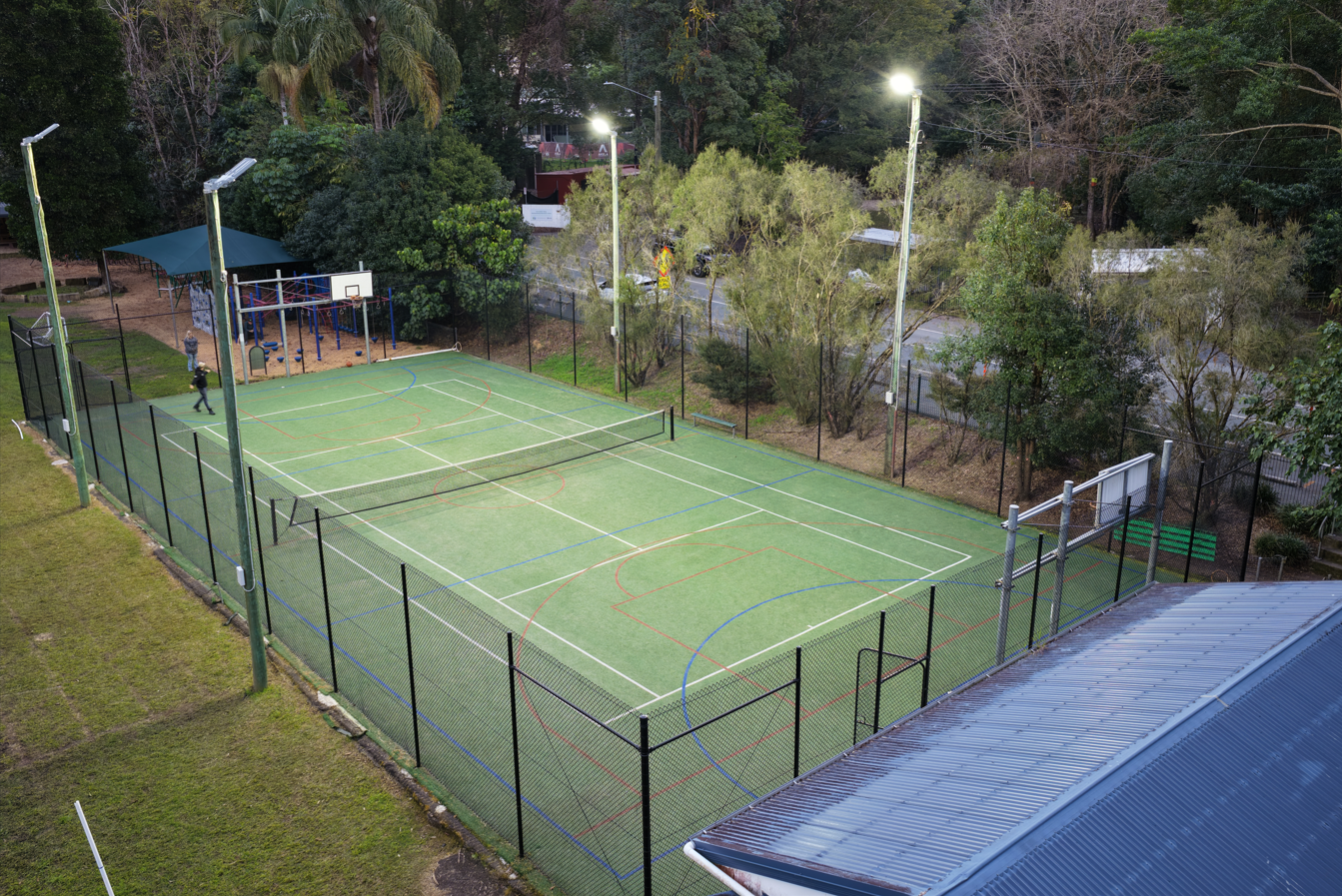 Currumbin Valley State School — Tennis Court Lighting Upgrade — 1